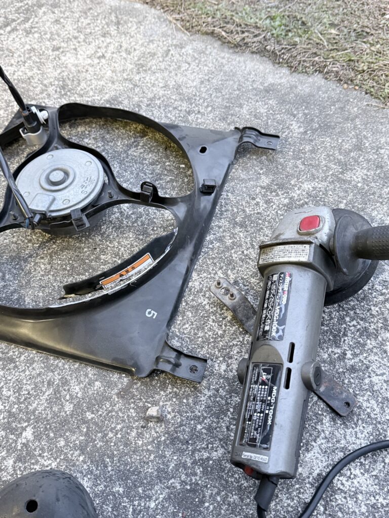スーパーセブン純正流用ラジエーターファン